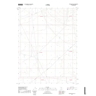 2018 Map of Bartine Ranch NW, 2018 Print