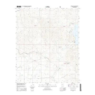 2014 Map of Bartlett Dam, 2014 Print