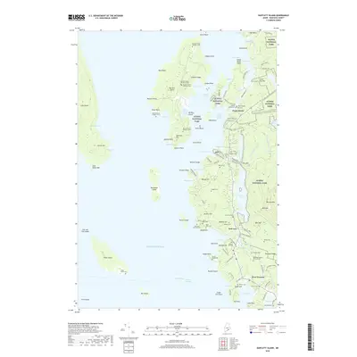 2018 Map of Bartlett Island, 2018 Print