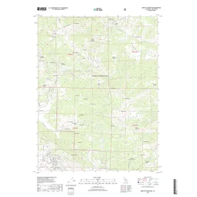 2018 Map of Bartlett Mountain, 2018 Print