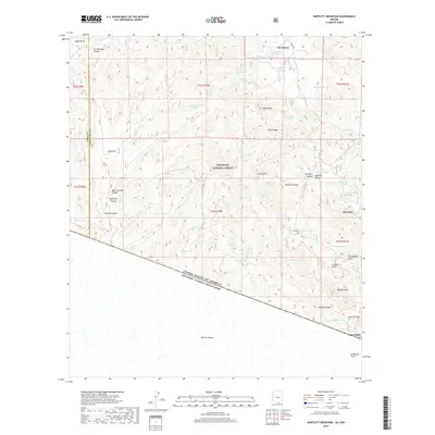 2018 Map of Bartlett Mountain, 2018 Print