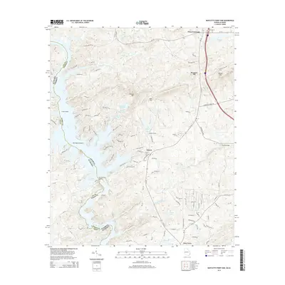 2014 Map of Bartletts Ferry Dam, 2014 Print