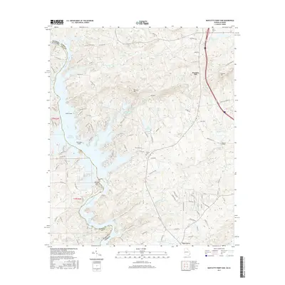 2017 Map of Bartletts Ferry Dam, 2017 Print
