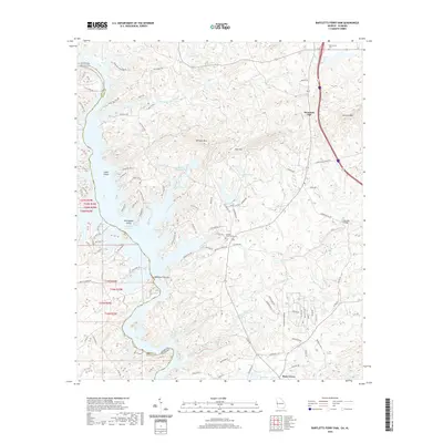 2020 Map of Bartletts Ferry Dam, 2020 Print