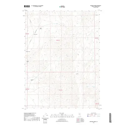 2018 Map of Bartomes Spring, 2018 Print