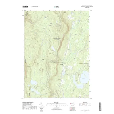 2018 Map of Bash Bish Falls, 2018 Print