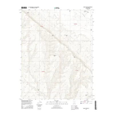 2017 Map of Basin Canyon, 2017 Print