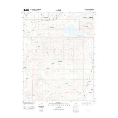 2013 Map of Basin Mountain, 2013 Print