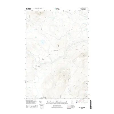 2014 Map of Basin Mountain, 2014 Print