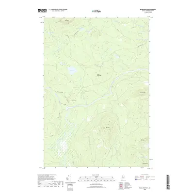 2018 Map of Basin Mountain, 2018 Print
