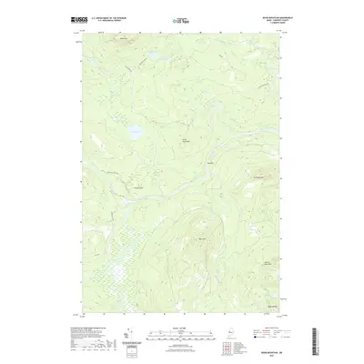 2021 Map of Basin Mountain, 2021 Print