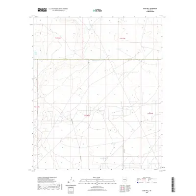 2020 Map of Basin Well, 2020 Print