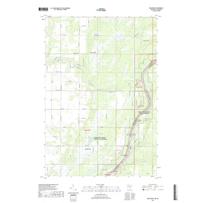 2019 Map of Bass Creek, 2019 Print