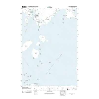 2011 Map of Bass Harbor, 2011 Print