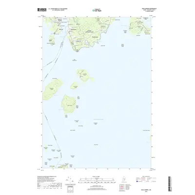 2018 Map of Bass Harbor, 2018 Print