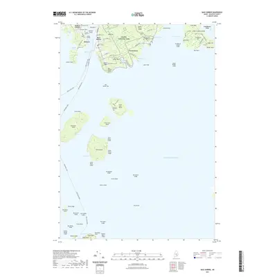 2021 Map of Bass Harbor, 2021 Print