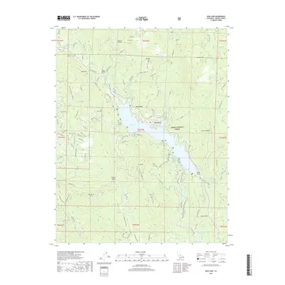 2018 Map of Bass Lake, 2018 Print