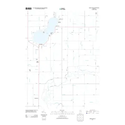 2013 Map of Bass Lake, 2013 Print