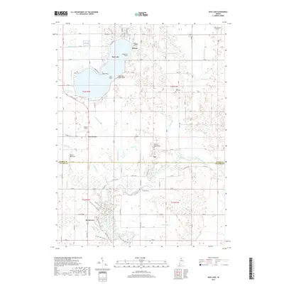 2019 Map of Bass Lake, 2019 Print