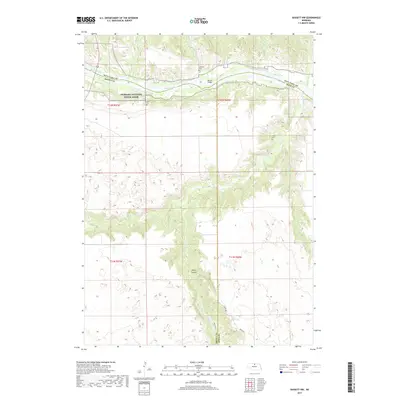 2017 Map of Bassett NW, 2017 Print