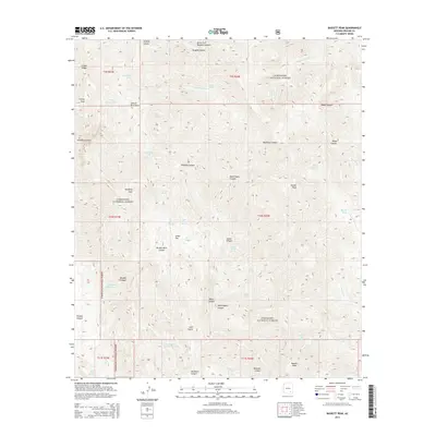 2014 Map of Bassett Peak, 2014 Print