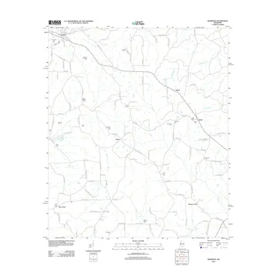 2012 Map of Bassfield, 2012 Print