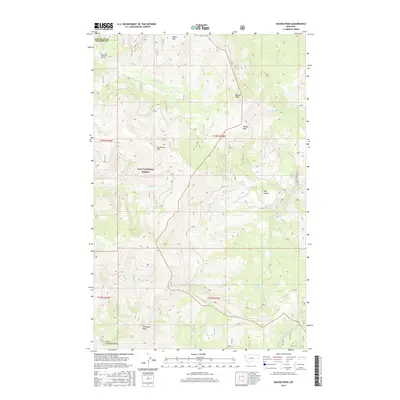 2017 Map of Bassoo Peak, 2017 Print