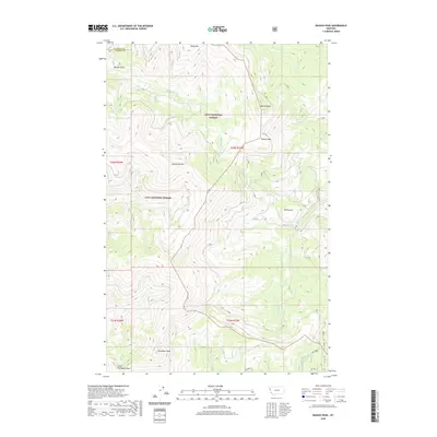 2020 Map of Bassoo Peak, 2020 Print