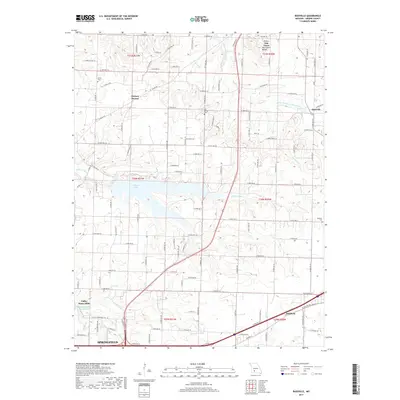2017 Map of Bassville, 2017 Print