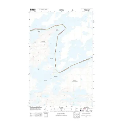 2013 Map of Basswood Lake East, 2013 Print