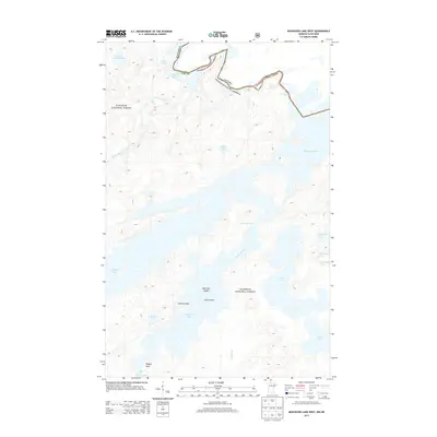 2013 Map of Basswood Lake West, 2013 Print