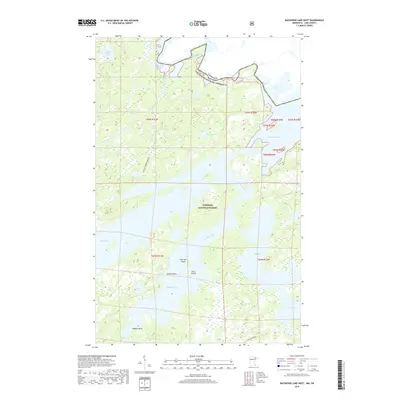 2019 Map of Basswood Lake West, 2019 Print