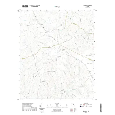 2020 Map of Bastonville, 2020 Print