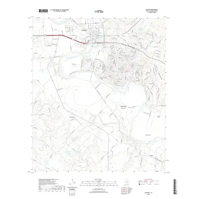 2019 Map of Bastrop, 2019 Print