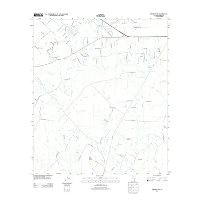 2012 Map of Bastrop SW, 2012 Print
