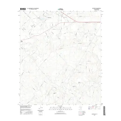 2016 Map of Bastrop SW, 2016 Print