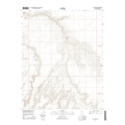 2014 Map of Bat Canyon, 2014 Print