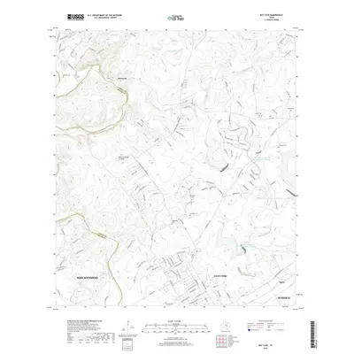 2019 Map of Bat Cave, 2019 Print
