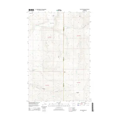 2014 Map of Bata Mountain, 2014 Print
