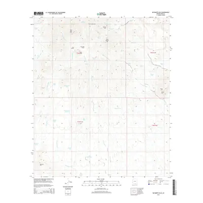 2014 Map of Batamote Hills, 2014 Print
