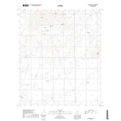 2018 Map of Batamote Hills, 2018 Print