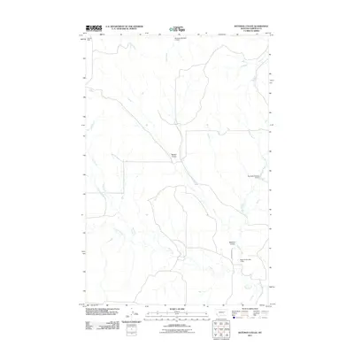2011 Map of Bateman Coulee, 2011 Print