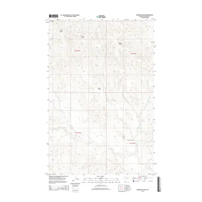 2014 Map of Bateman Coulee, 2014 Print