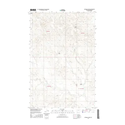 2017 Map of Bateman Coulee, 2017 Print