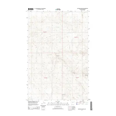 2014 Map of Bateman Coulee NE, 2014 Print