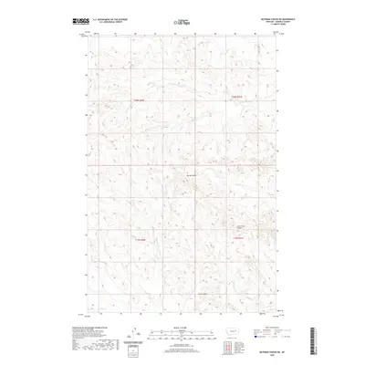 2020 Map of Bateman Coulee NE, 2020 Print