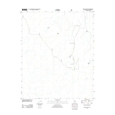 2012 Map of Bates Canyon, 2012 Print
