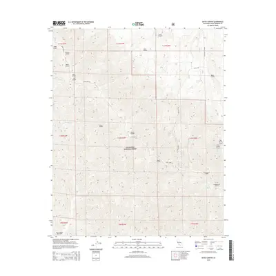 2015 Map of Bates Canyon, 2015 Print