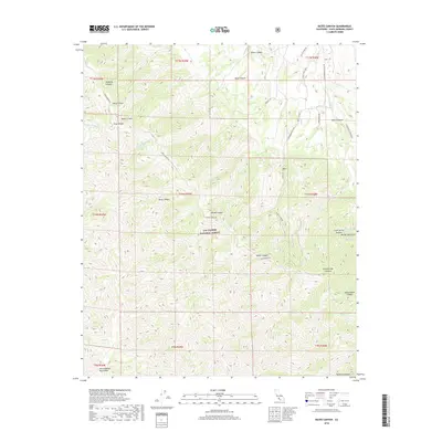 2018 Map of Bates Canyon, 2018 Print
