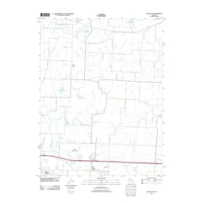 2012 Map of Bates City, 2012 Print